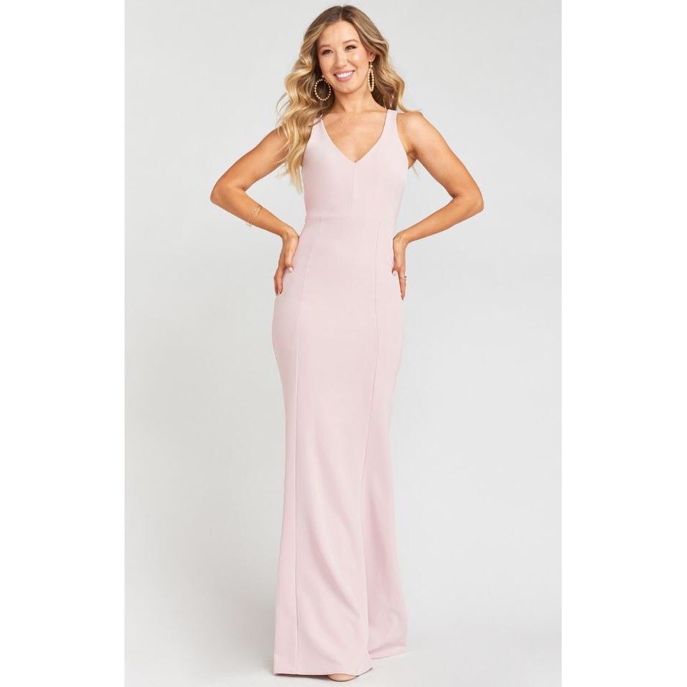 NWT Show Me Your MuMu Morgan Gown Dress Blush Pink Size XL